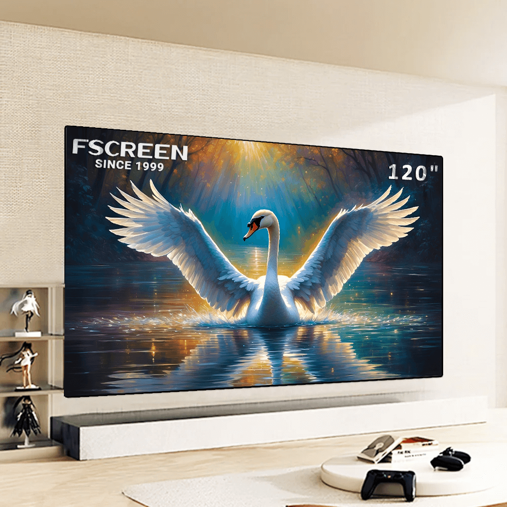 FSCREEN Schermo di proiezione a pannello rigido Fresnel ALR serie Iris da 120 pollici