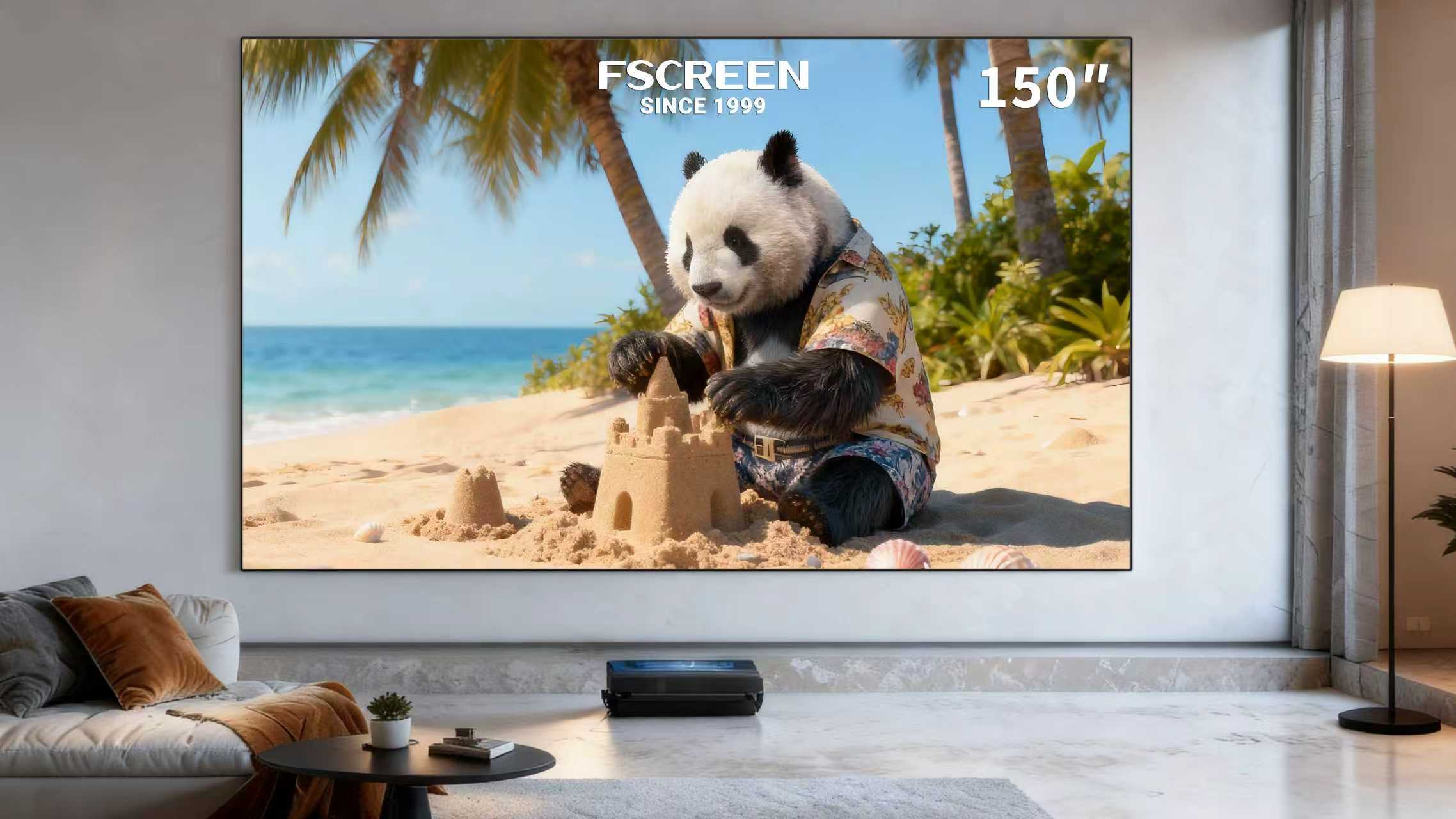 FSCREEN شاشة عرض فريسنل مقاس 150 بوصة: شاشة ALR المثالية لتلفزيون الليزر